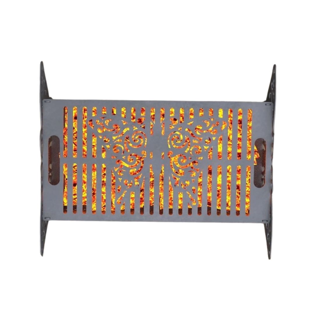 Мангал-гриль Carino Метелик V2 розбірний 600х510х333 мм, метал 3 мм без покриття