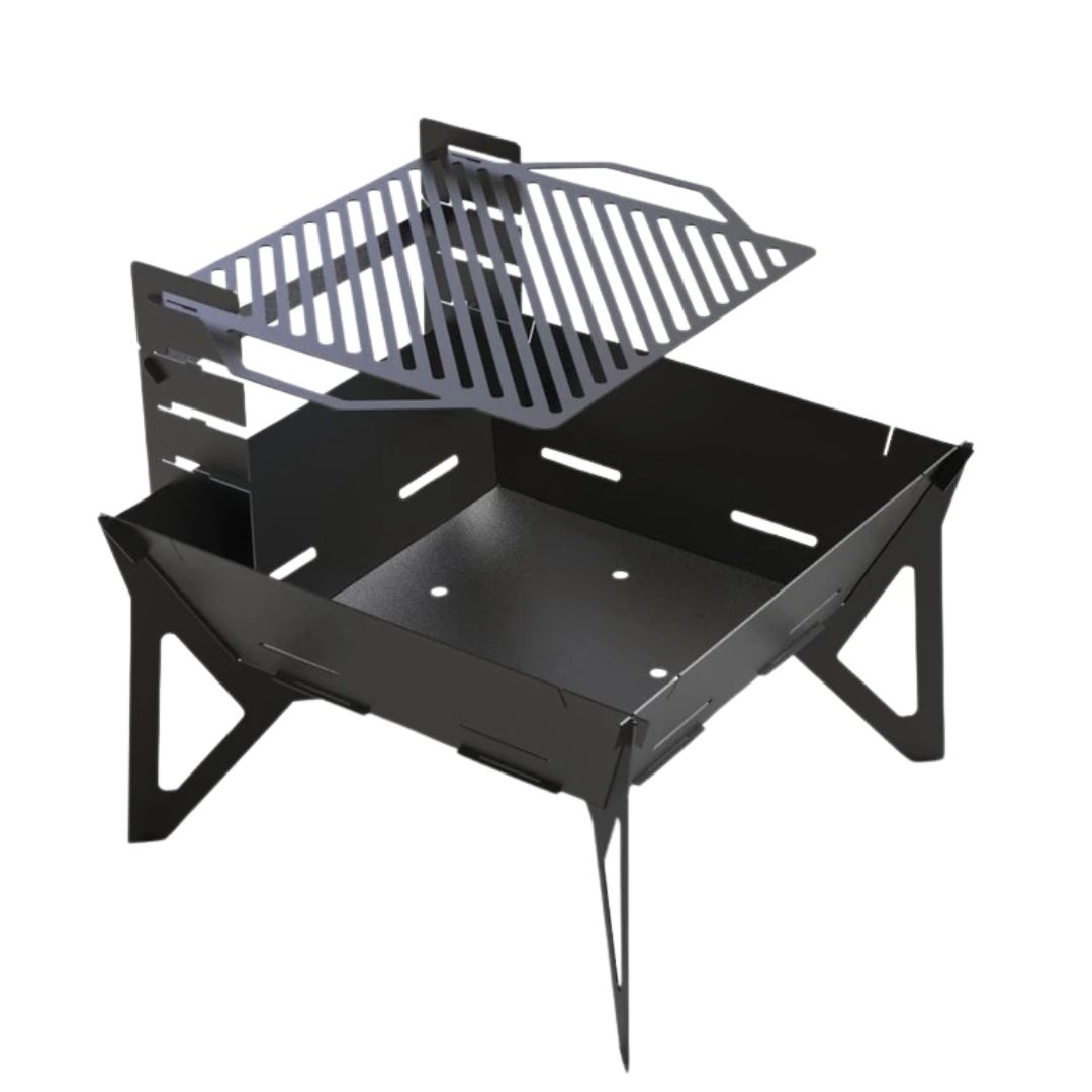 Мангал-гриль Carino квадратний V3 800 мм розбірний 813х813х800 мм, метал 3 мм