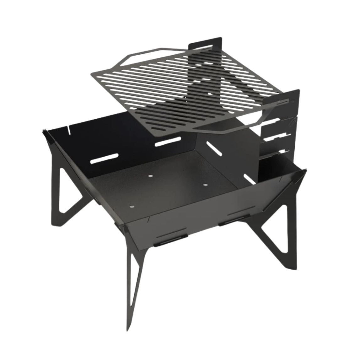 Мангал-гриль Carino квадратний V3 800 мм розбірний 813х813х800 мм, метал 3 мм