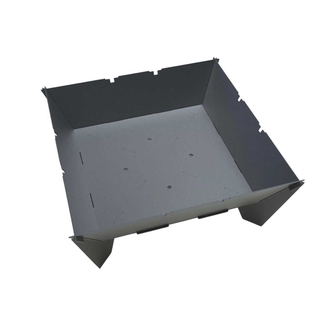 Мангал-гриль Carino великий квадратний розбірний з грилем 1010х1010х400 мм, 3 мм без покриття