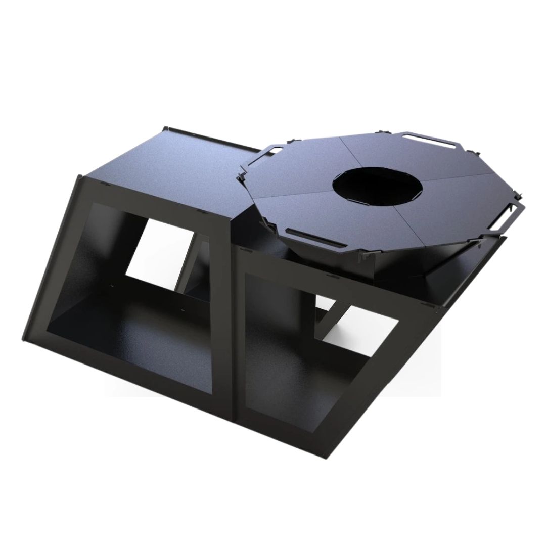 Мангал-гриль Carino Delux розбірний з грилем 1980х960х1005 мм, метал 3 мм без покриття