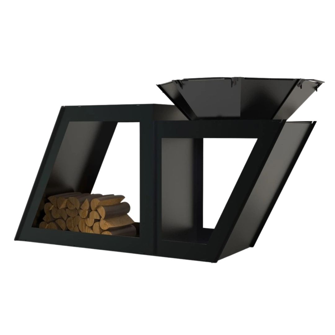 Мангал-гриль Carino Delux розбірний з грилем 1980х960х1005 мм, метал 3 мм без покриття