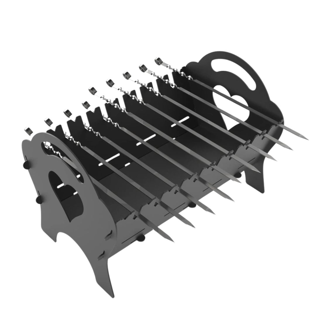 Мангал-гриль Carino Spark Сердце розбірний 500х330х350 мм, метал 3 мм без покриття