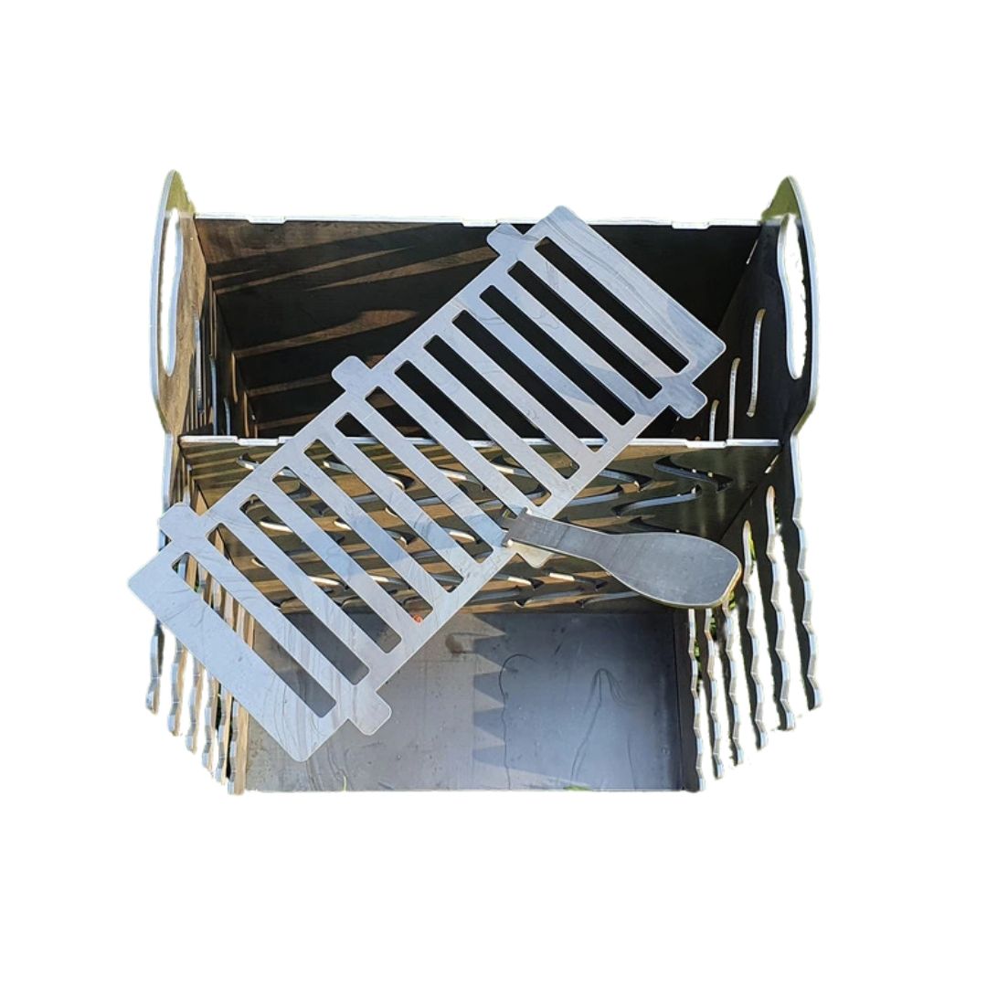 Мангал-гриль Carino вертикальний Еко односторонній розбірний 385х358х513 мм, метал 3 мм без покриття