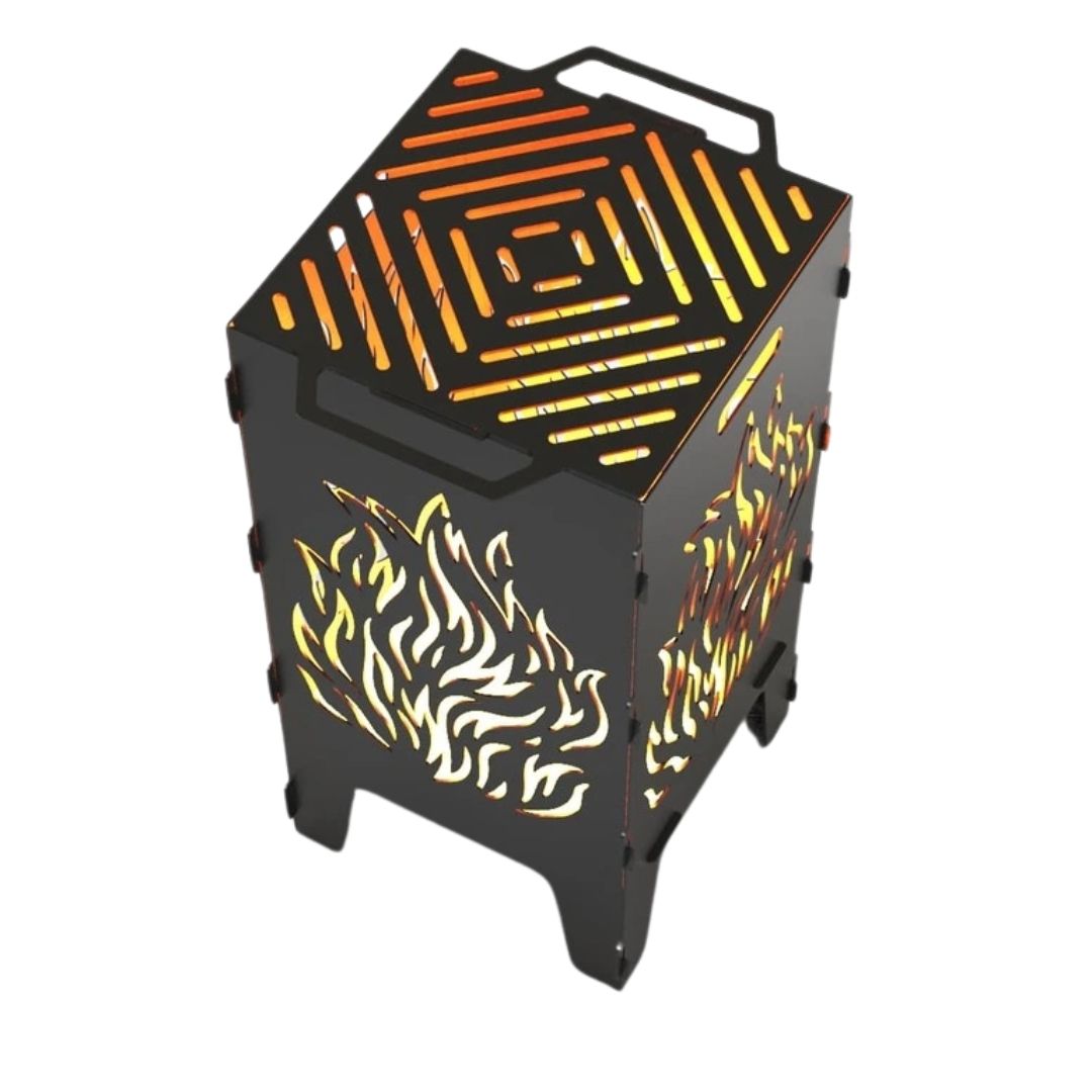 Мангал-барбекю Carino Вогонь розбірний 470х380х753 мм, метал 3 мм без покриття