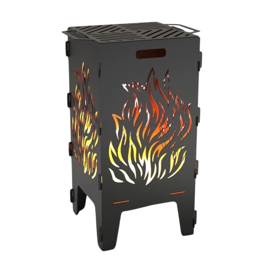 Мангал-барбекю Carino Вогонь розбірний 470х380х753 мм, метал 3 мм без покриття