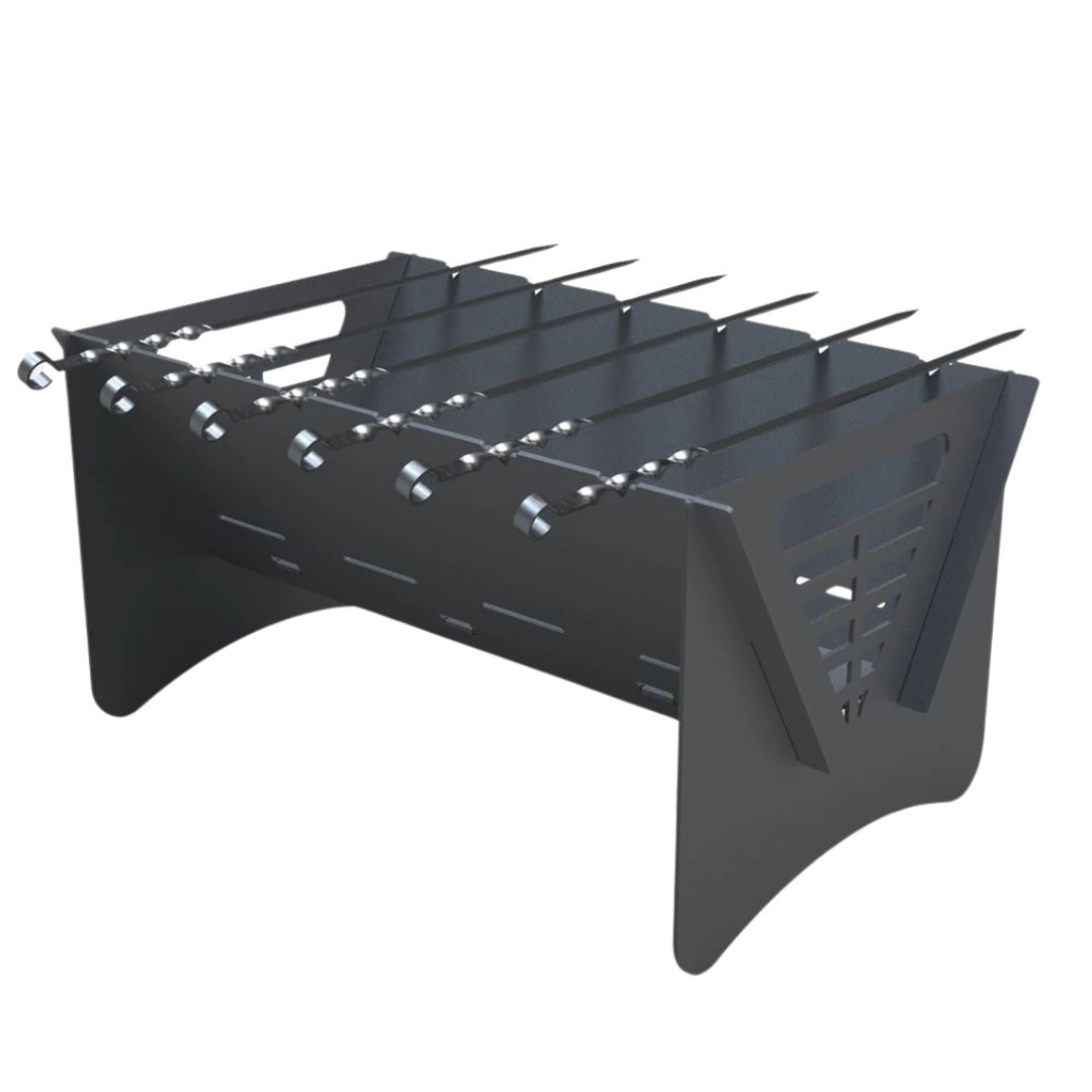 Мангал-гриль Carino Mix розбірний 540х445х277 мм, метал 3 мм