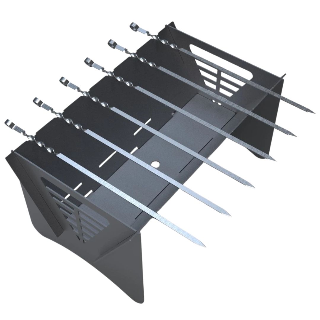 Мангал-гриль Carino Mix розбірний 540х445х277 мм, метал 3 мм