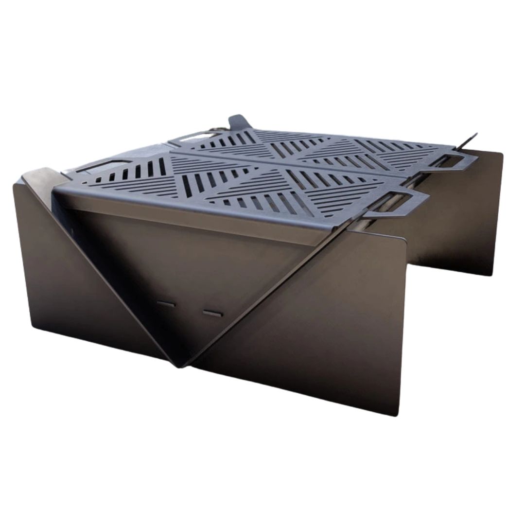 Чаша для вогнища Carino квадратна 800 мм розбірна 800х800х345 мм, метал 3 мм без покриття