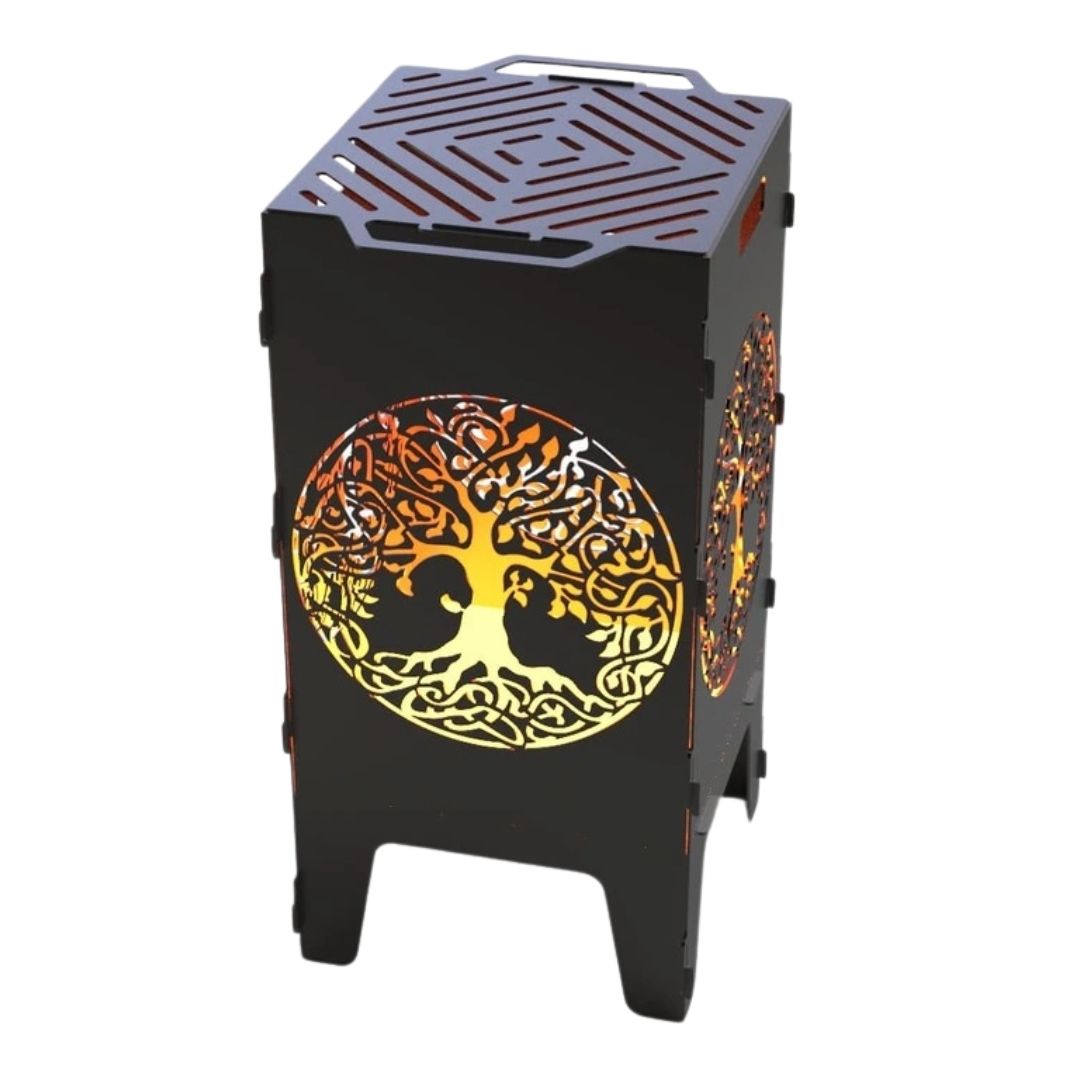 Мангал-барбекю Carino Дерево життя розбірний 470х380х753 мм, метал 3 мм без покриття