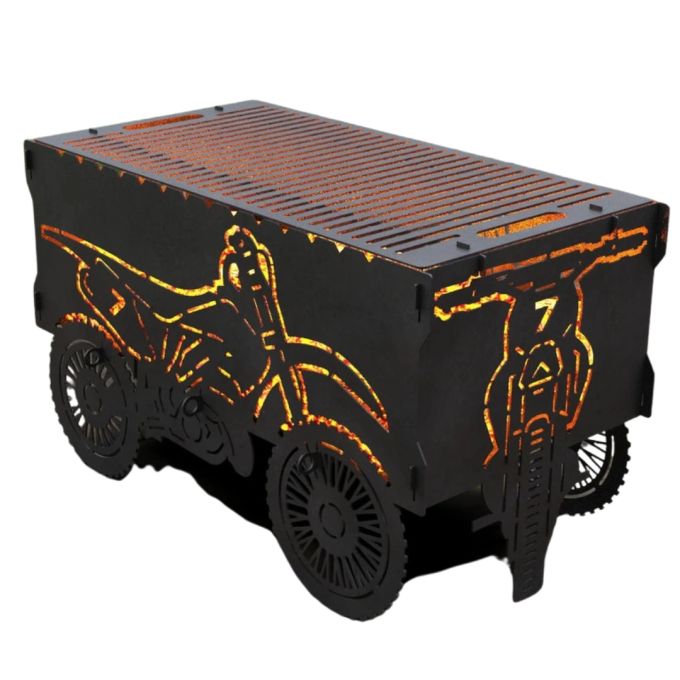 Мангал-гриль Carino Позашляховий мотоцикл розбірний 855х436х509 мм, метал 3 мм без покриття