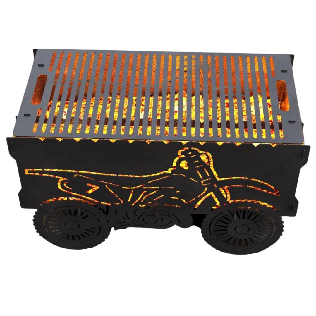 Мангал-гриль Carino Позашляховий мотоцикл розбірний 855х436х509 мм, метал 3 мм без покриття