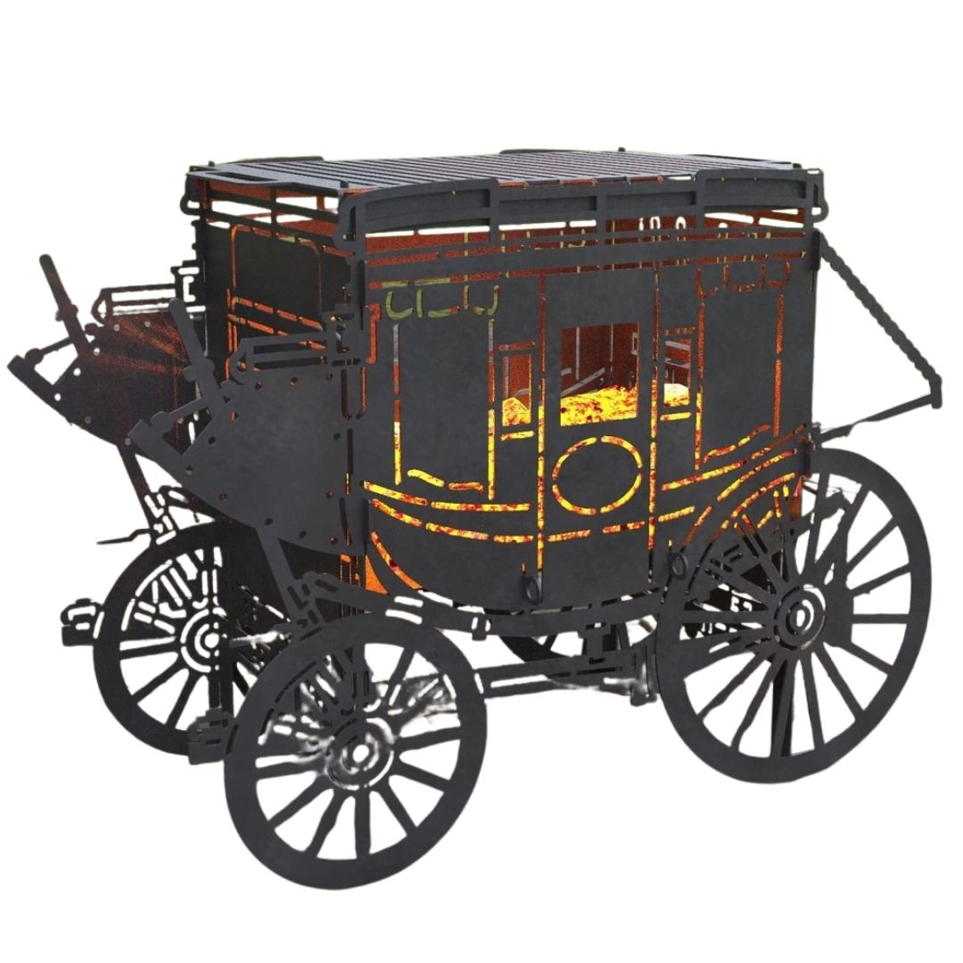 Мангал-гриль Carino Карета розбірний 964х440х700 мм, метал 3 мм без покриття