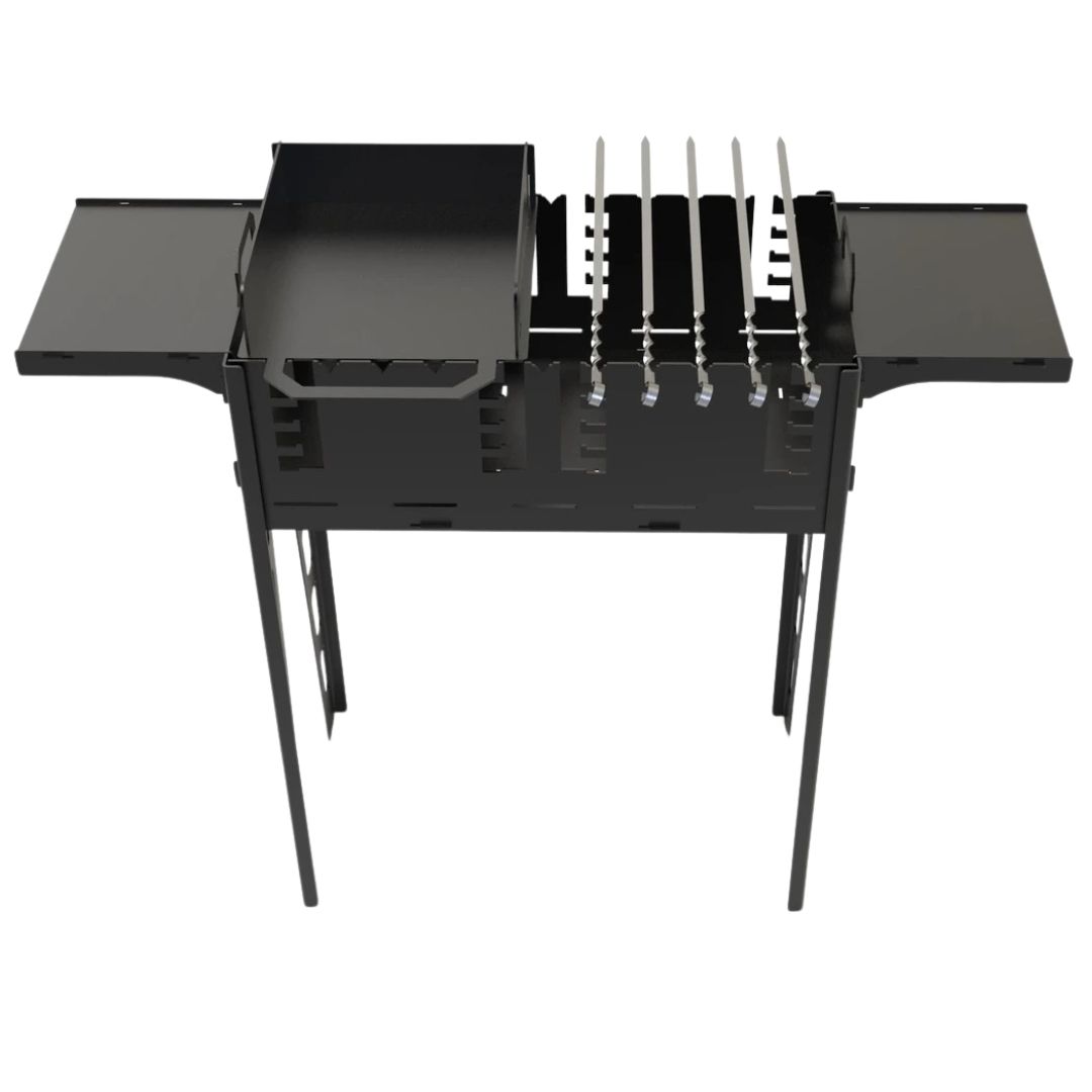 Мангал-гриль Carino Титан розбірний 1006х422х870 м, метал 3 мм без покриття