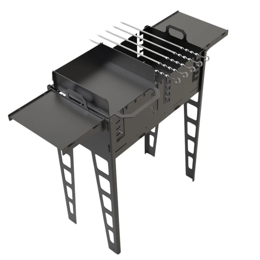 Мангал-гриль Carino Титан розбірний 1006х422х870 м, метал 3 мм без покриття