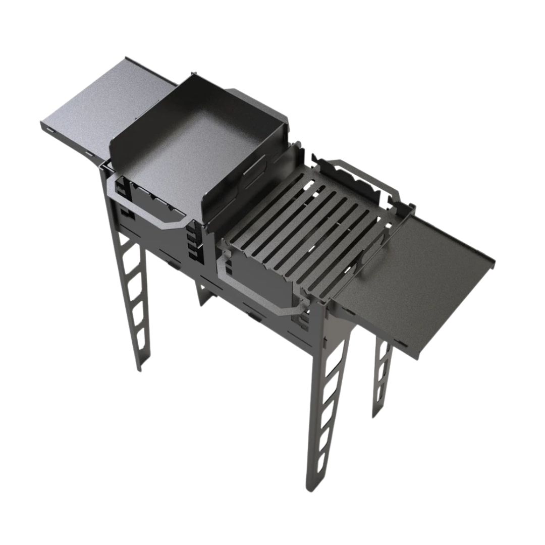 Мангал-гриль Carino Титан розбірний 1006х422х870 м, метал 3 мм без покриття