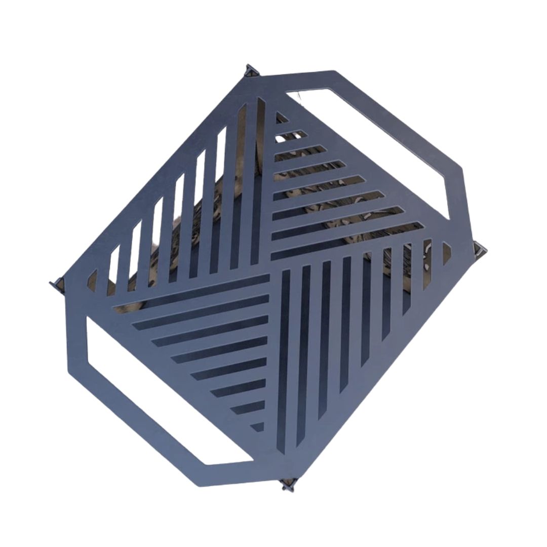 Кошик з грилем мангал-барбекю Carino Метелик V3 513х393х500 мм, метал 3 мм без покриття