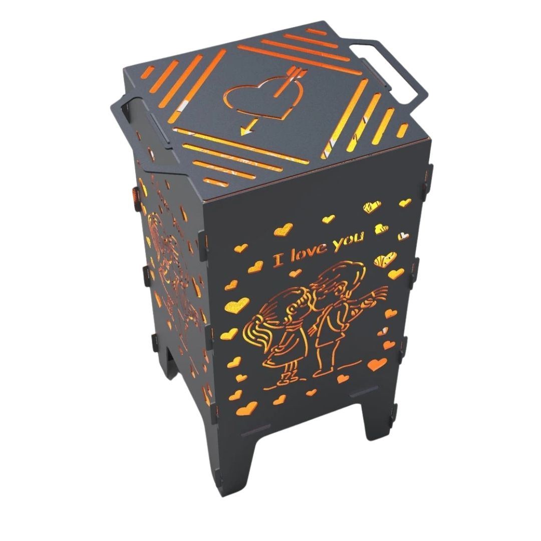 Мангал-барбекю Carino Романтика розбірний 470х380х753 мм, метал 3 мм без покриття