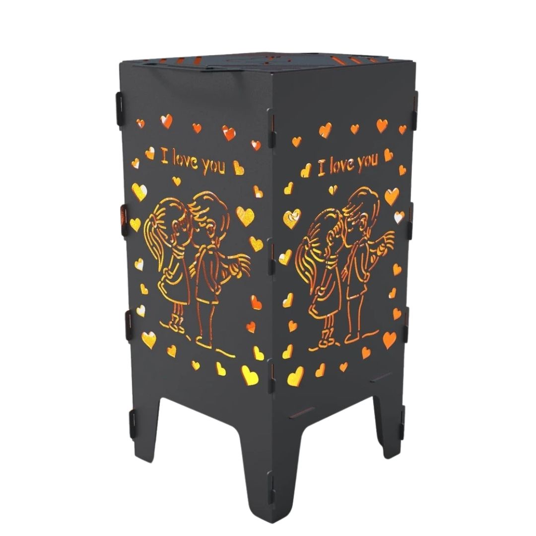 Мангал-барбекю Carino Романтика розбірний 470х380х753 мм, метал 3 мм без покриття