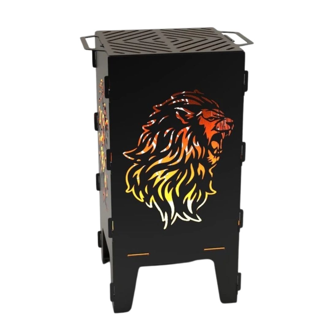 Мангал-барбекю Carino Лев розбірний 470х380х753 мм, метал 3 мм без покриття
