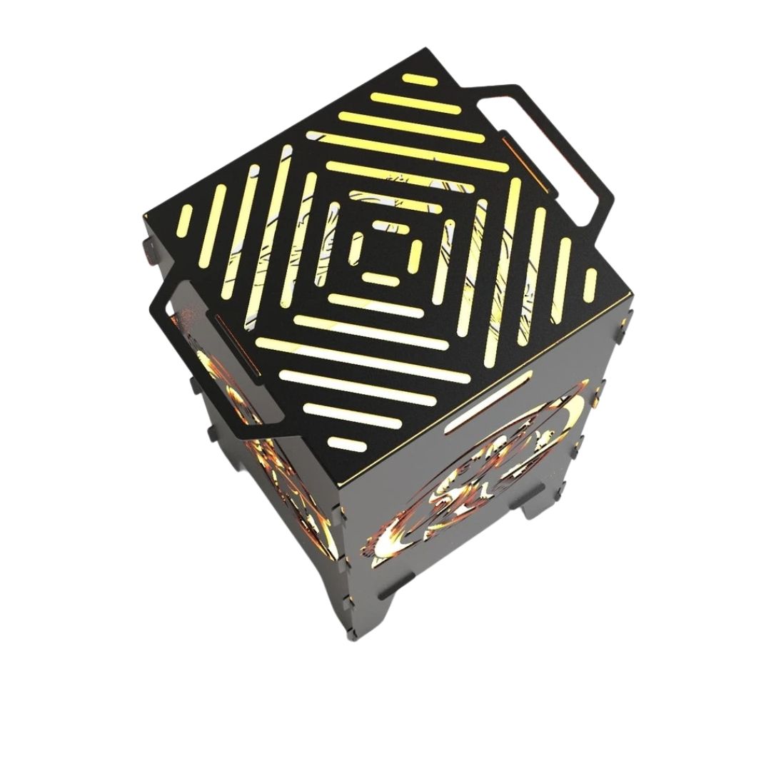 Мангал-барбекю Carino Рибалка V3 розбірний 470х380х753 мм, метал 3 мм без покриття