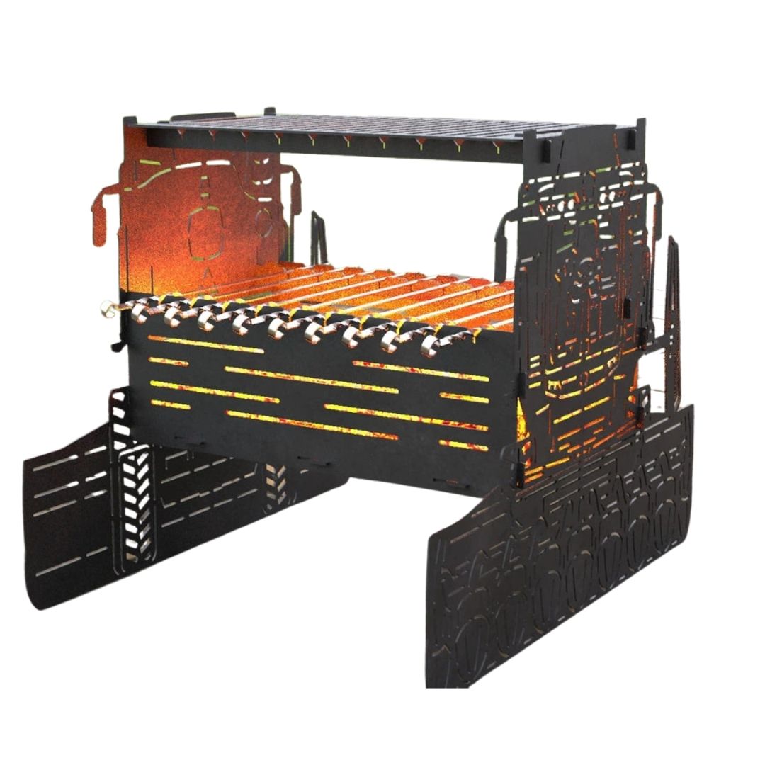 Мангал-гриль Carino Комбайн розбірний 732х566х594 мм, метал 3 мм без покриття