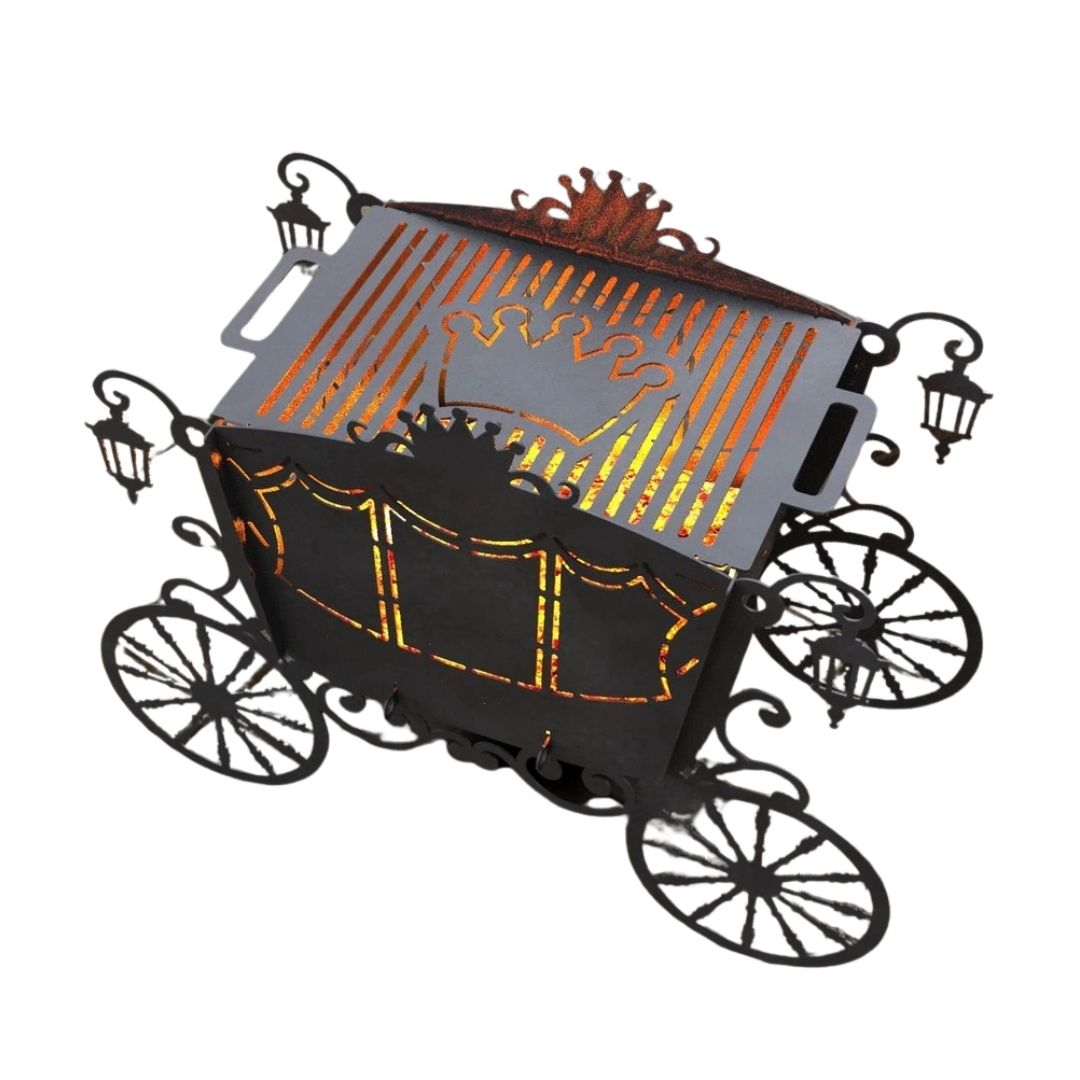 Мангал-гриль Carino Карета V2 розбірний 964х440х722 мм, метал 3 мм без покриття