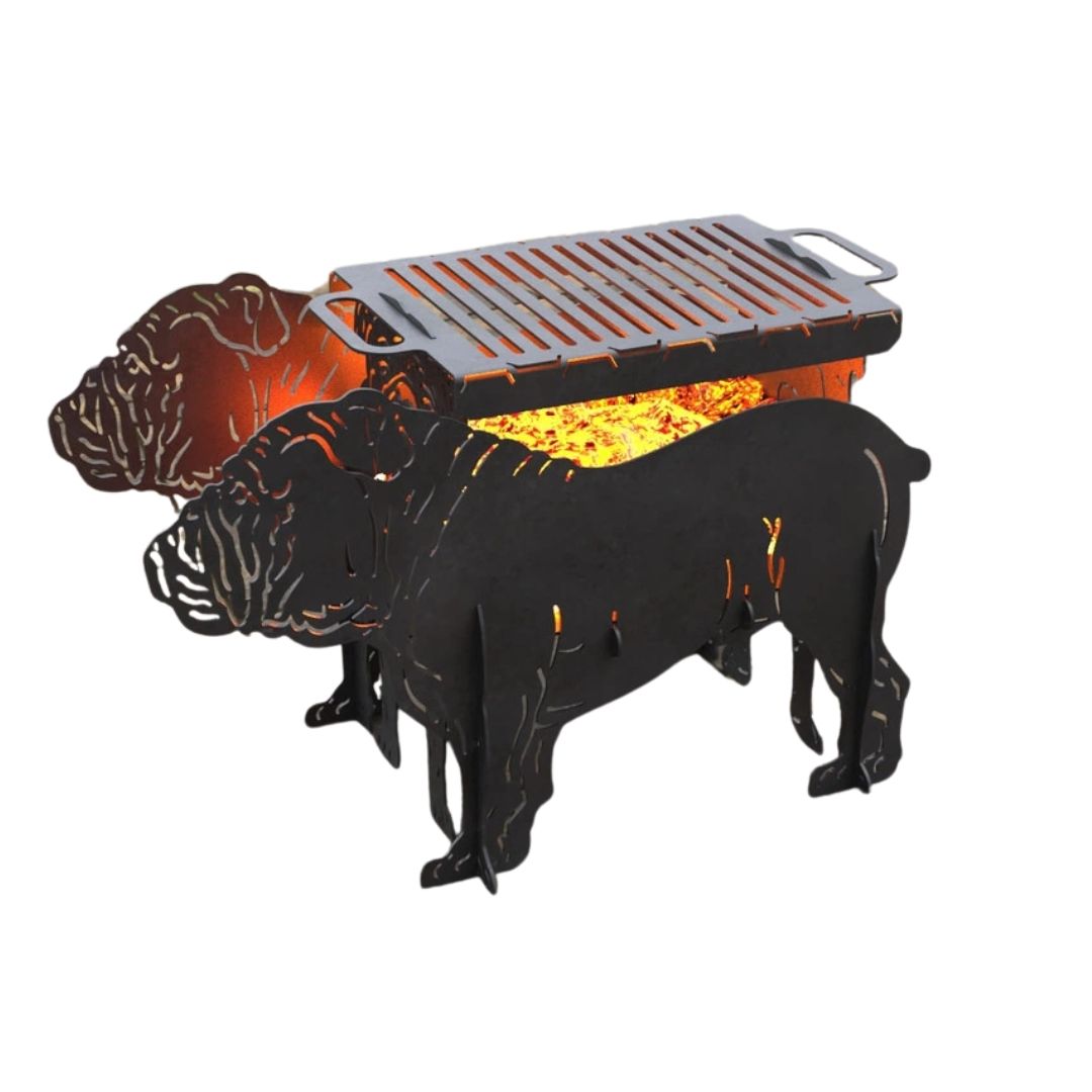 Мангал-гриль Carino Англійський Бульдог розбірний 770х410х508 мм, метал 3 мм без покриття