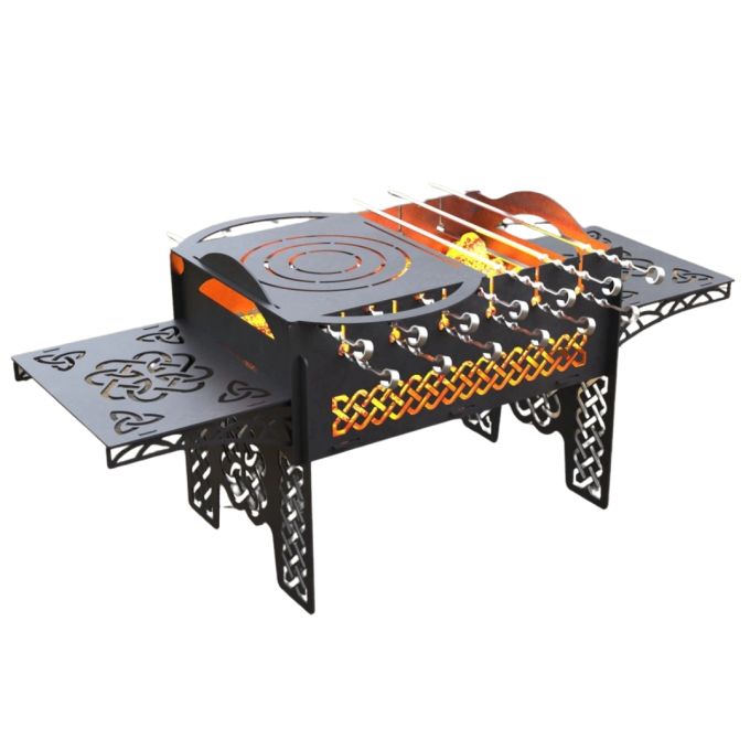 Мангал-гриль Carino Nordic разборной 930х337х410 мм, металл 3 мм без покрытия