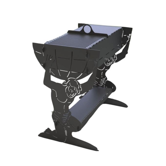 Мангал-гриль Carino Atlant розбірний 737х469х697 мм, метал 3 мм без покриття