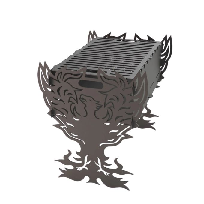 Мангал-гриль Carino Fenix розбірний 536х401х484 мм, метал 3 мм без покриття