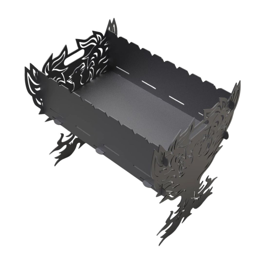 Мангал-гриль Carino Fenix разборной 536х401х484 мм, металл 3 мм без покрытия