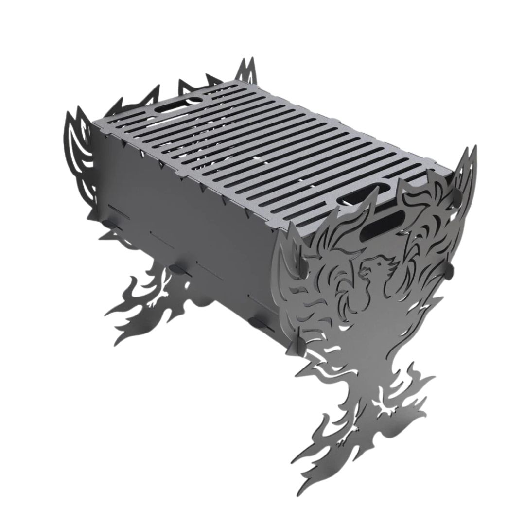 Мангал-гриль Carino Fenix разборной 536х401х484 мм, металл 3 мм без покрытия