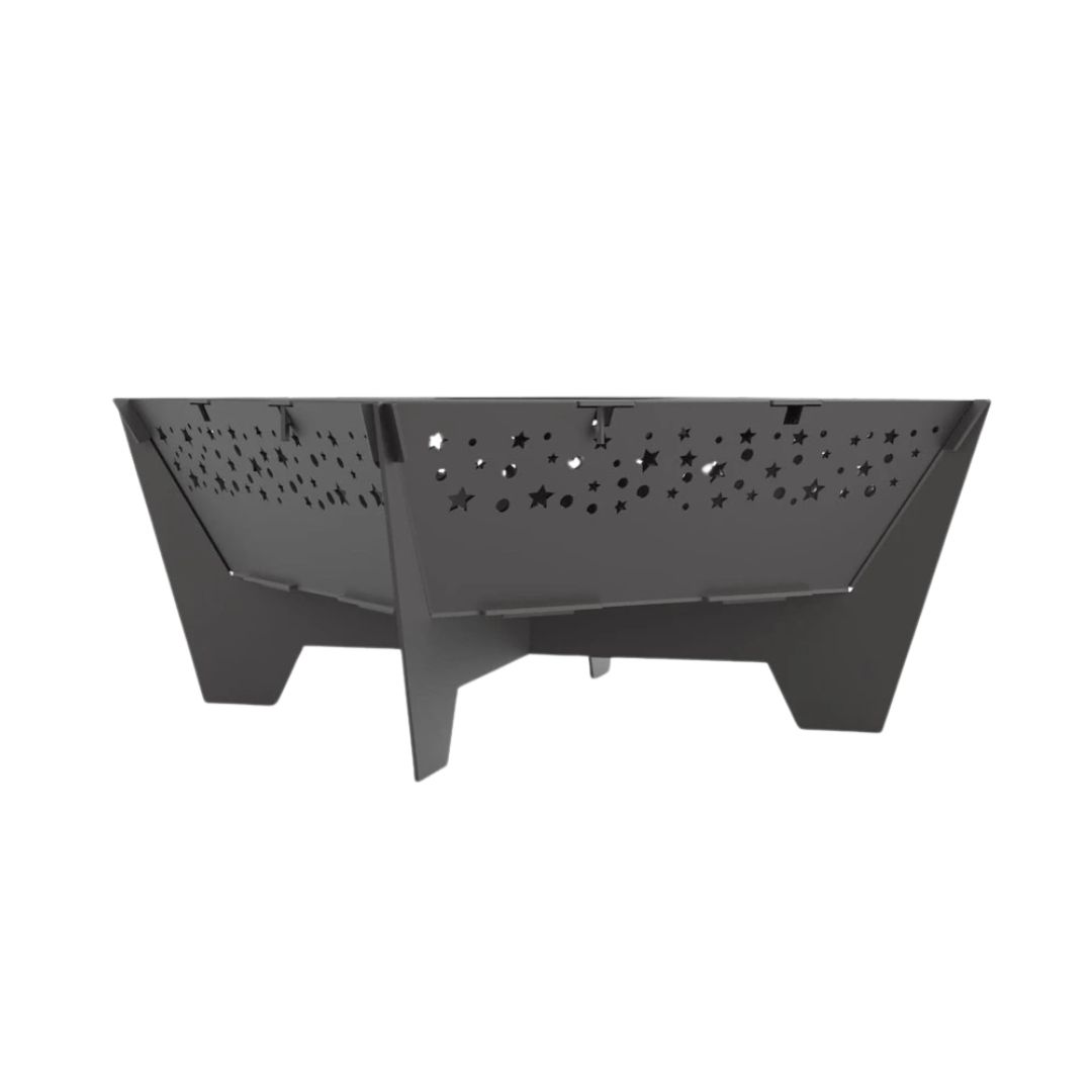 Мангал-гриль Carino Зірочки 800 мм розбірний 812х812х400 мм, метал 3 мм без покриття