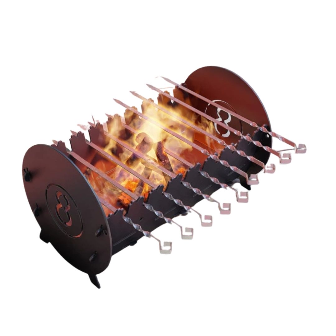 Мангал-гриль Carino Більярд розбірний 530х300х300 мм, метал 3 мм без покриття