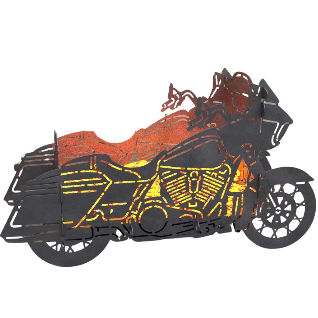 Мангал-гриль Carino Мотоцикл 2 в1 №1 розбірний 1000х435х560 мм, метал 3 мм без покриття