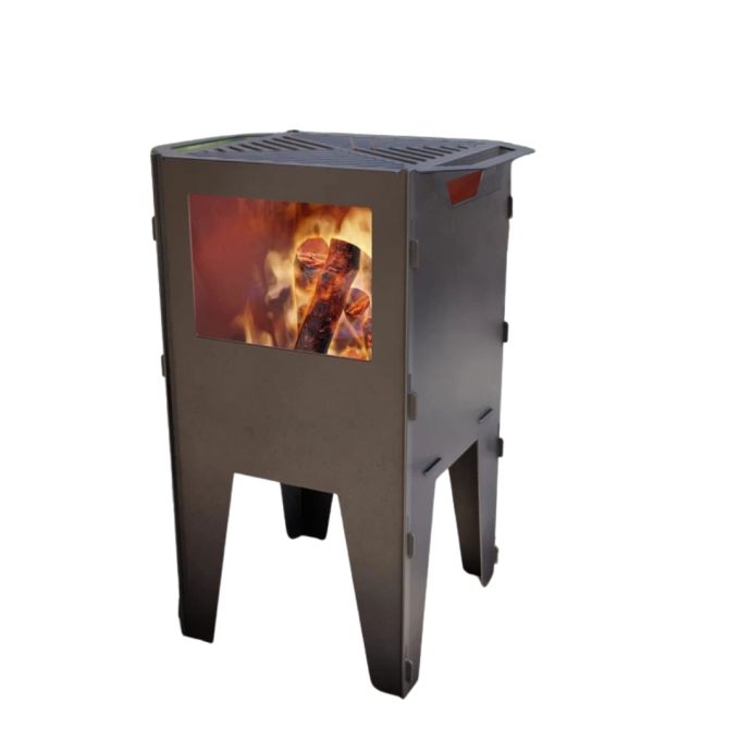 Корзина с грилем мангал-барбекю Carino V2 513х393х750 мм, металл 3 мм без покрытия