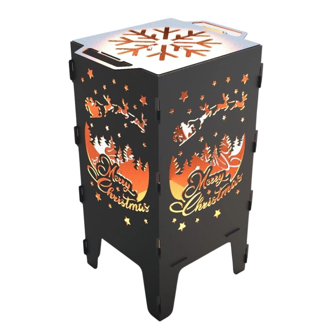 Мангал-барбекю Carino З Різдвом розбірний 470х380х753 мм, метал 3 мм без покриття