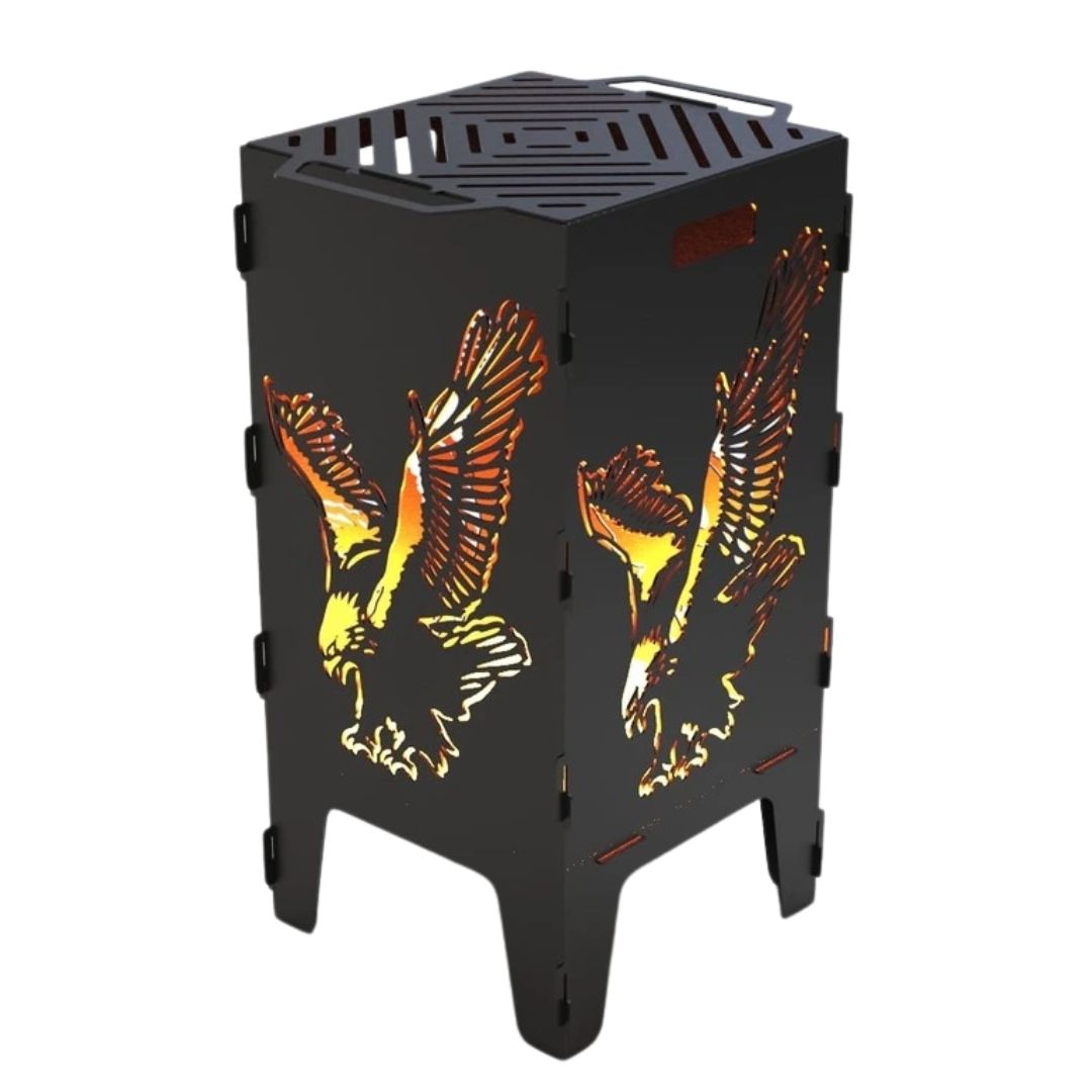 Мангал-барбекю Carino Орел розбірний 470х380х753 мм, метал 3 мм без покриття