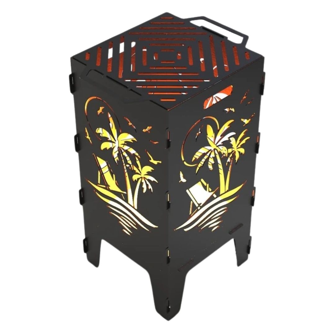 Мангал-барбекю Carino Пальма розбірний 470х380х753 мм, метал 3 мм без покриття