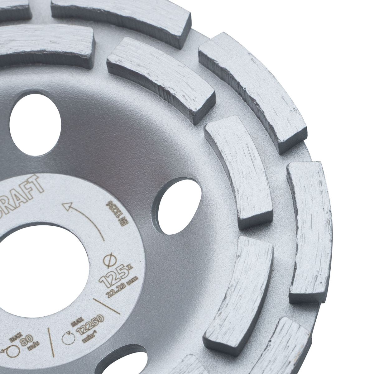 Шліфувальна алмазна чашка Procraft WR125 125мм 22.23