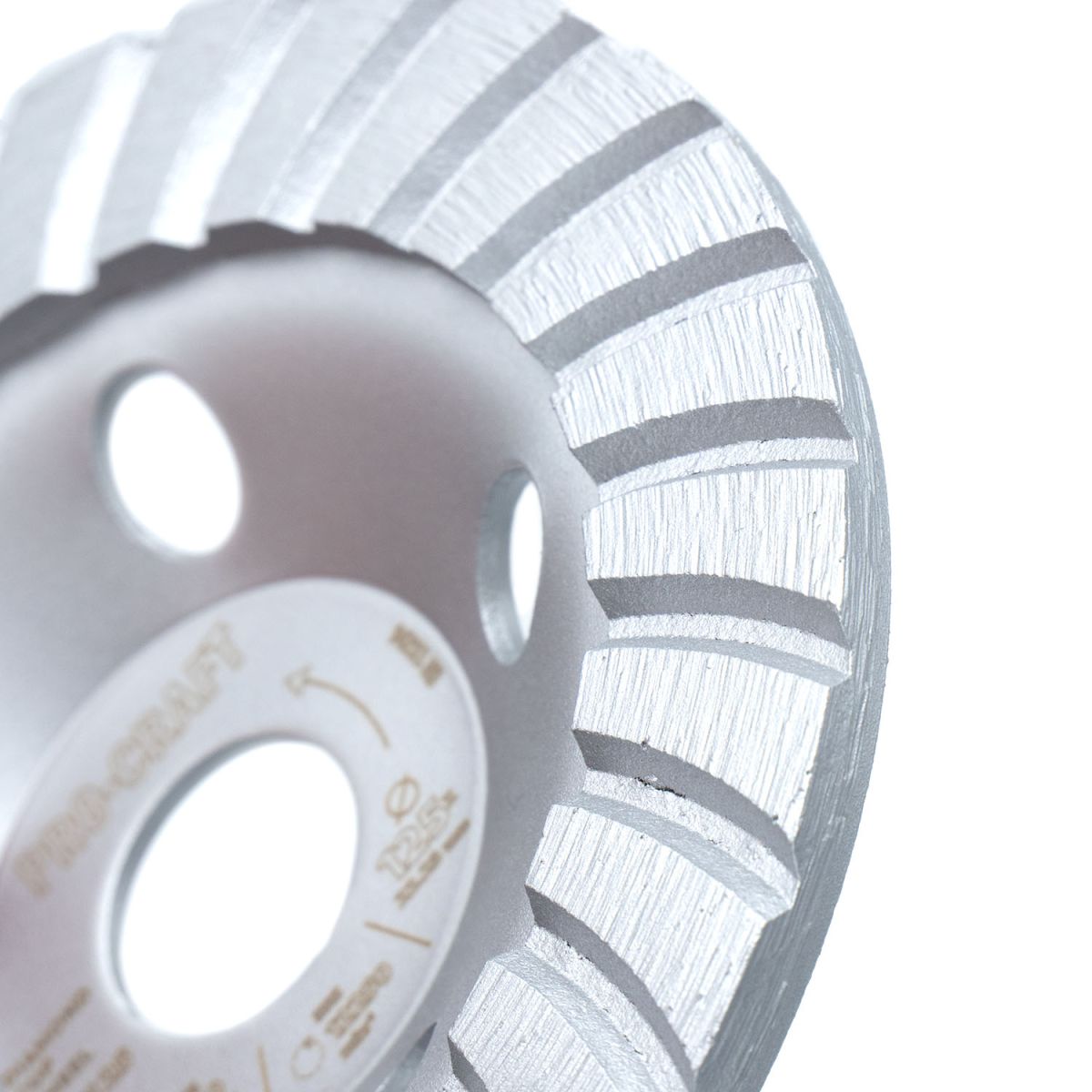 Шліфувальна алмазна чашка Procraft WT125 125мм 22.23