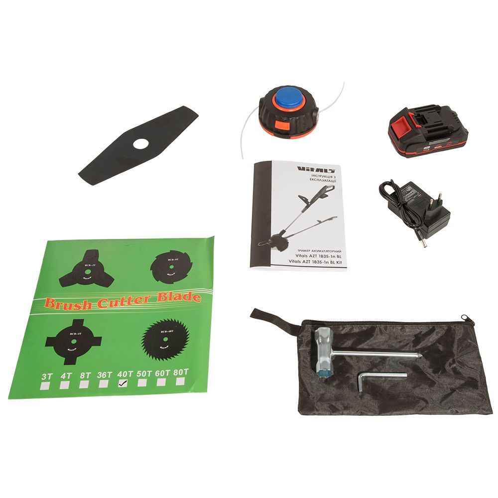 Триммер аккумуляторный Vitals AZT 1835-1n BL Kit Vitals AZT 1835-1n BL Kit