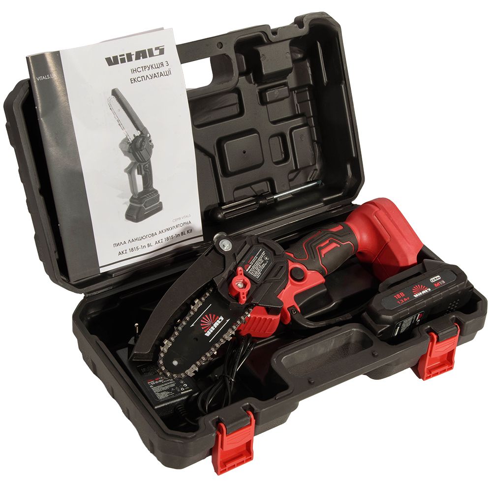 Пила ланцюгова акумуляторна Vitals AKZ 1810-1n Kit