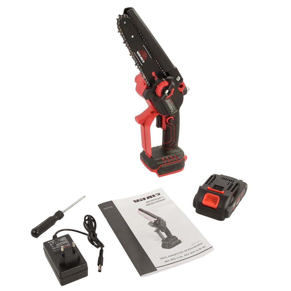 Пила ланцюгова акумуляторна Vitals AKZ 1815-1n BL Kit