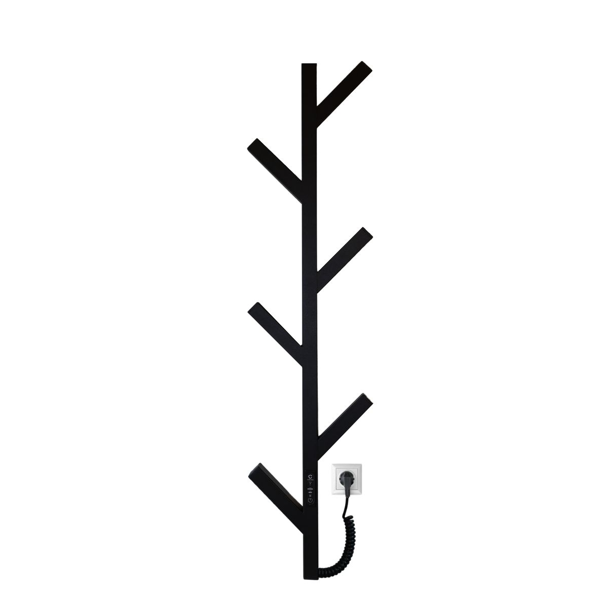 Рушникосушарка електрична Carino ALBERO з контроллером Чорний матовий 1000*270