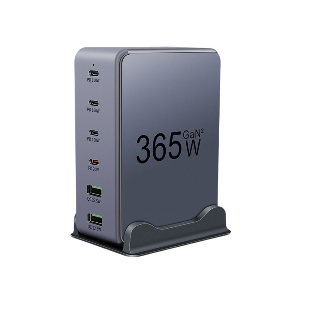 Зарядна станція GaN  CHAMUT Black 365W