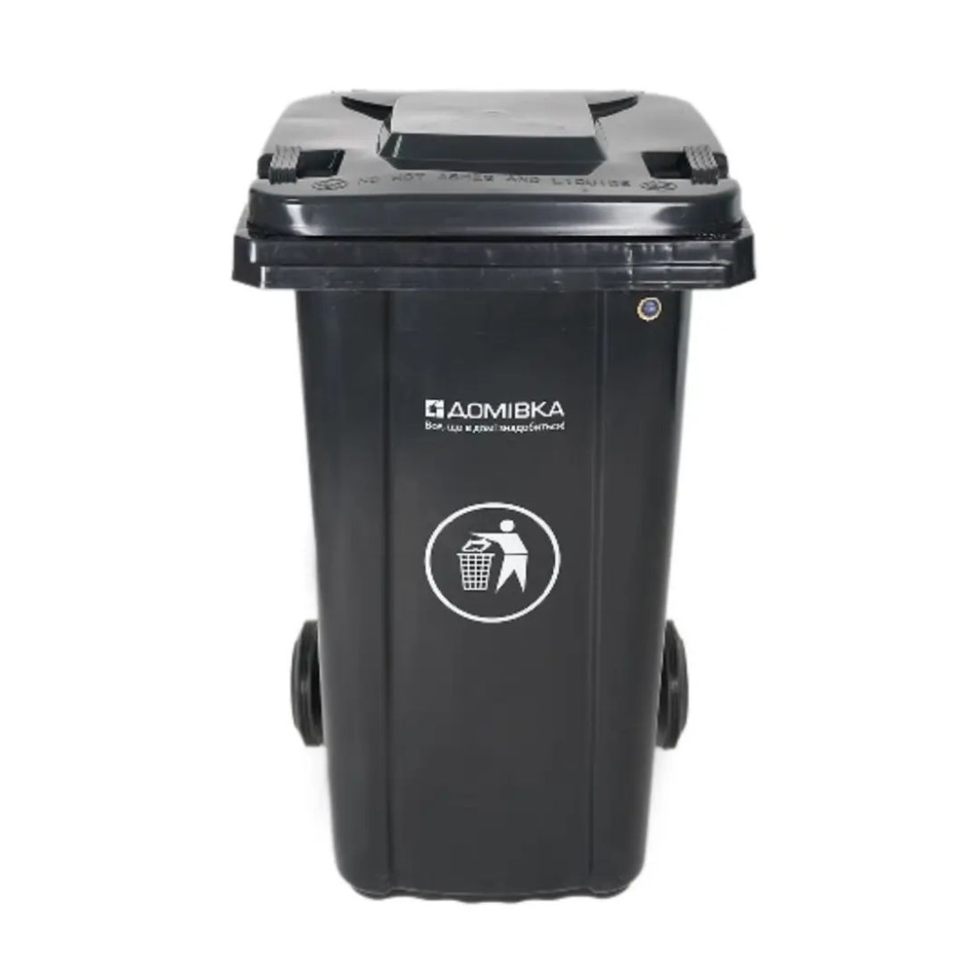 Бак для сміття Домівка 100L-A 560*470*775 сірий 100 л